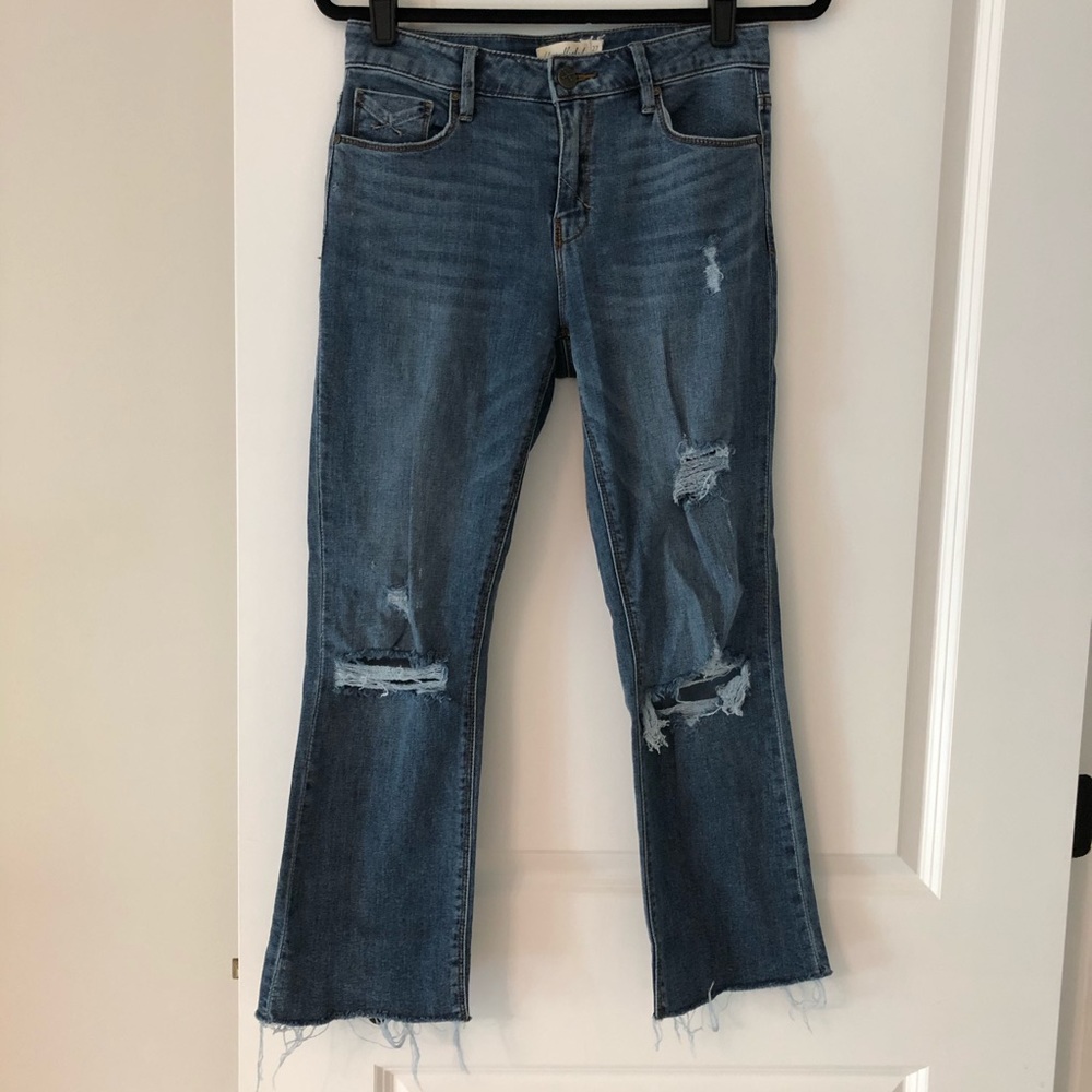 Unpublished Ripped Crop Jeans